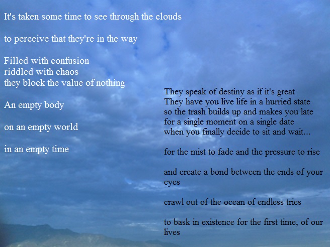 FILLING UP ON EMPTINESS 